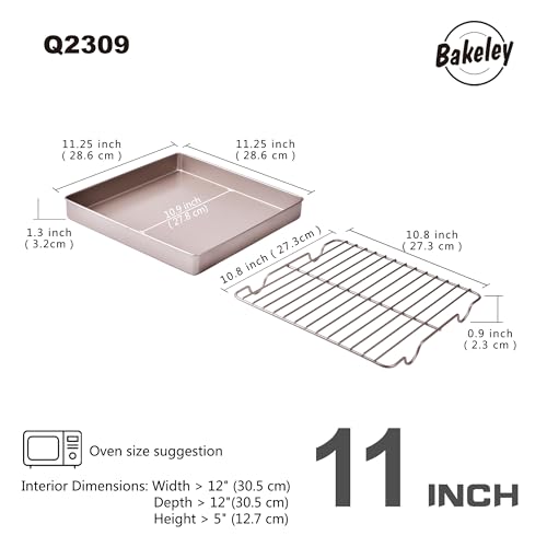 Roasting Pan with Rack (Champagne Gold / 11 Inch)