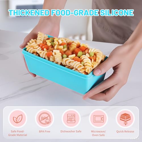 Silicone Freezer Molds with Lids (Pastel Rainbow / 4x 1-Cup & 2x 2-Cup)
