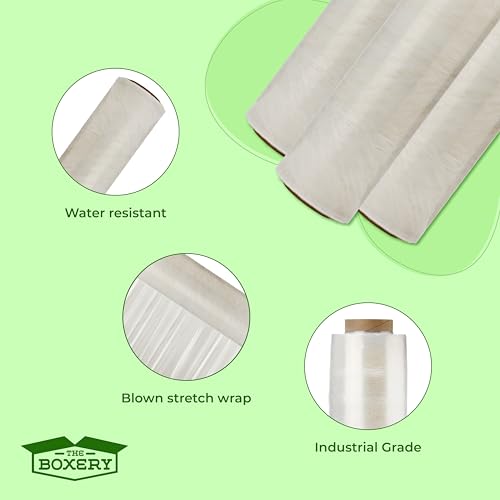 Clear 70 Gauge Stretch Wrap 18''X1500' Per Roll (4 Count)