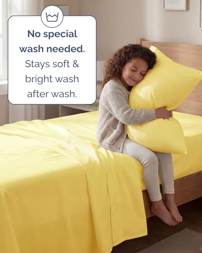Twin Size 3 Piece Sheet Set (29 - Yellow / Twin)