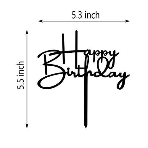 Happy Birthday Cake Topper for Birthday Party Decorations