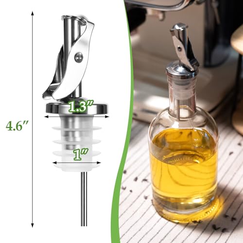 Automatic Liquor Pour Spouts (Silver / 6PCS)