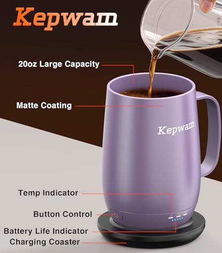 Heated Coffee Mug T2 (Lilac Violet / 20oz)