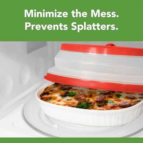 Microwave Splatter Cover for Food (Candy Apple Red / Large (13 inch))