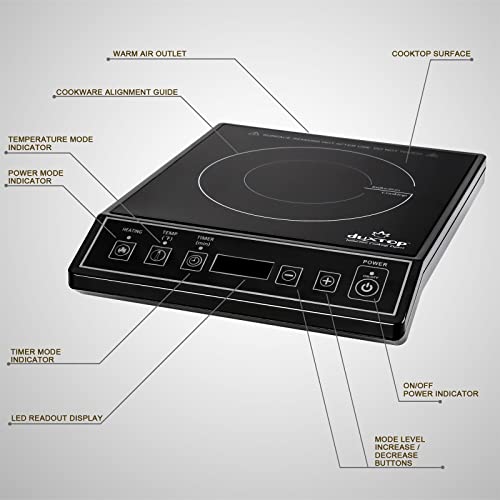 1800W Portable Induction Cooktop Countertop Burner