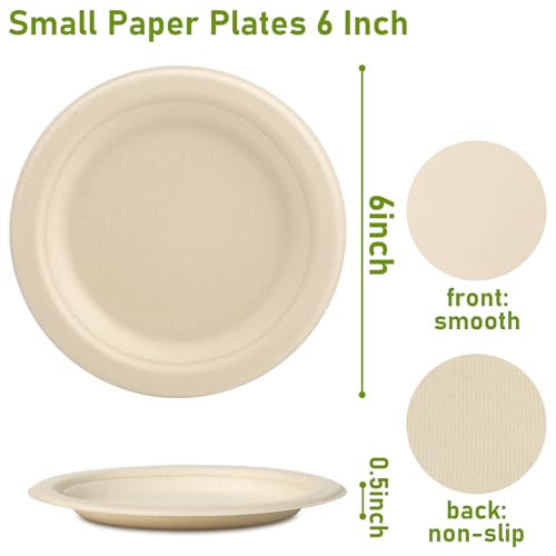 Small Paper Plates (6 Inch 100 Pack)