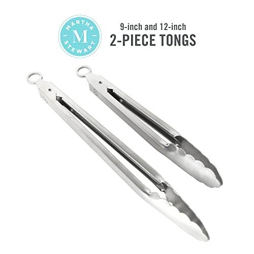 Richburn 2 Piece Stainless Steel Tongs Set (Tong Set (12" and 9"))