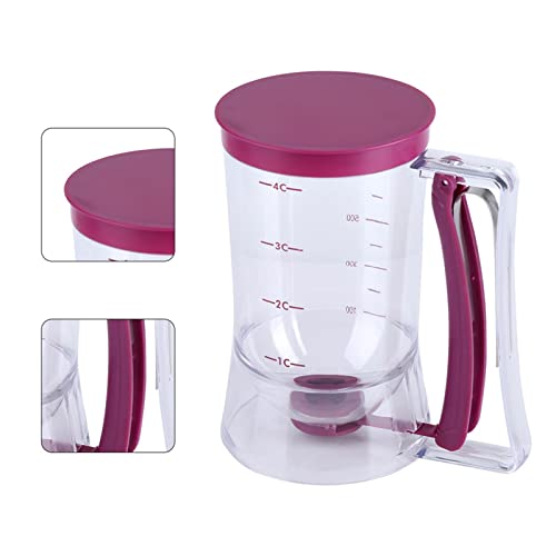 Pancake Batter Dispenser Measuring Cup 900mL Manual for Cupcakes Pancakes Waffles Easy Pour Baking Tool Kitchen Accessory