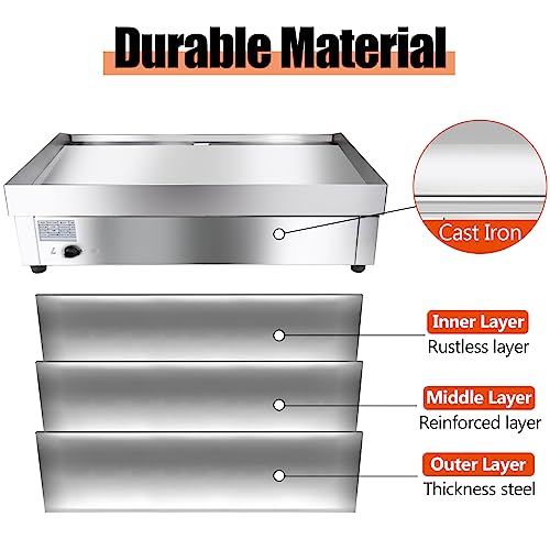 22" Commercial Electric Griddle (22'')