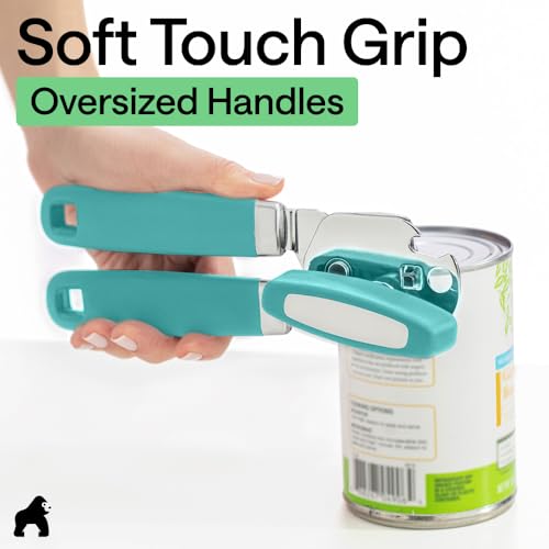 Upgraded Model Stainless Steel Manual Can Opener (Turquoise)