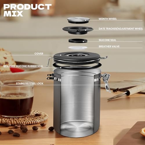 Coffee Canister (Gray / 38 oz)
