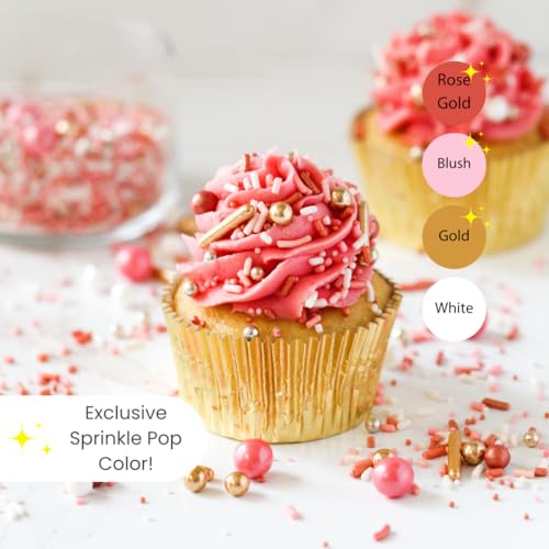 Vintage Rose Gold Sprinkle Mix (2 Ounce)