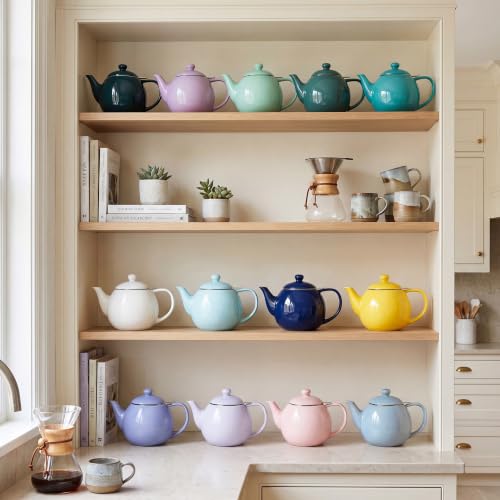 Porcelain Teapot 27 oz with Infuser for Loose Leaf Tea (Sage Green / 27oz (with infuser))