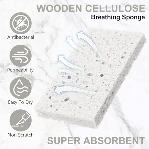 100 Pcs Sponges Bulk Sponges Kitchen Compressed Sponge (100 Count)