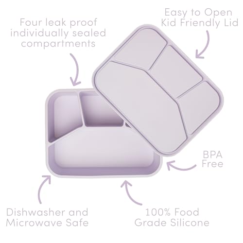 Leak Proof Square Bento Box Food (Lilac)