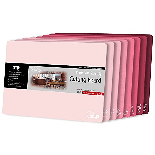 Plastic Cutting Boards for Kitchen (Pink)