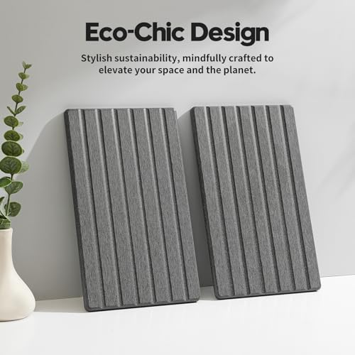 2PCS Water Absorbing Stone Drying Tray Mat for Bathroom Sink & Kitchen Counter Organizer (2 Pack - Charcoal Gray / 10"x 6")