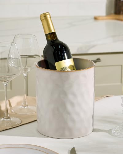 Ceramic Utensil Holder (Cappuccino White)