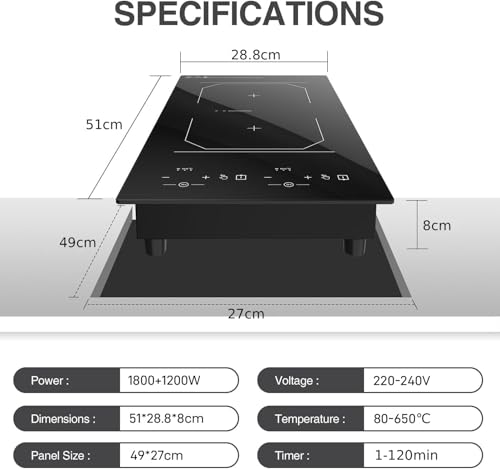 2 Burner Induction Cooktop