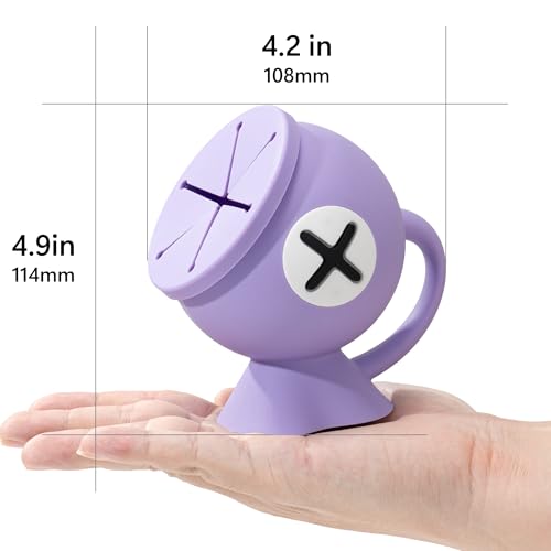 Li&Zhao Toddler Snack Cups (Purple)