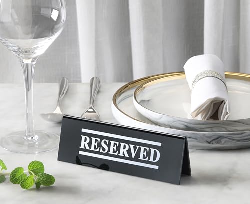 Plastic Reserved Table Tent Signs