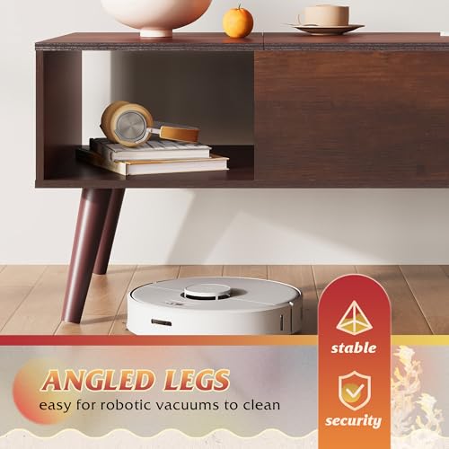 Lift Top Coffee Table with Hidden Storage (Aged Espresso / 39")