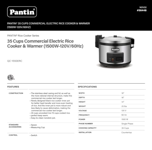Commercial Rice Cooker & Warmer