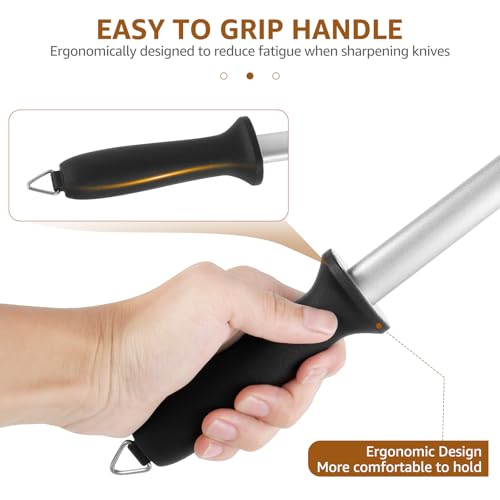 3 PCS Diamond Sharpening Steel (3 Count)