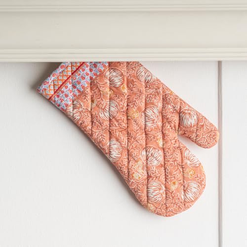 Maison d'Hermine Oven Gloves 100% Cotton Oven Mitt (033 - Harvest Festival / 7.5" x 13" (Oven Mitt))
