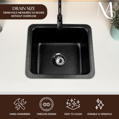 Kitchen & Bar Sink (17 inches / Matte Black)