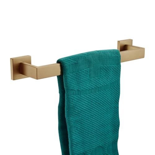 16 Inch Towel Bar for Bathroom Wall Kitchen Towels Holder Wall Mount SUS304 Stainless Steel Towel Rack (Champagne Bronze / 16-Inch)