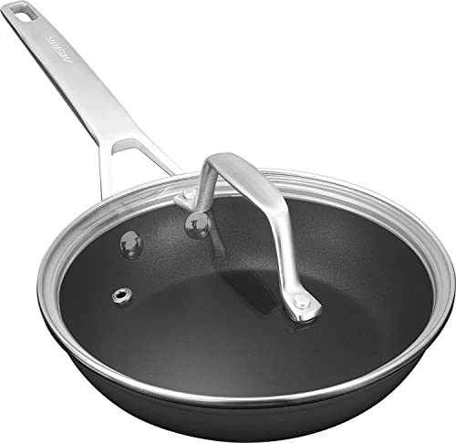8 Inch Small Nonstick Frying pan with Lid (8-Inch)