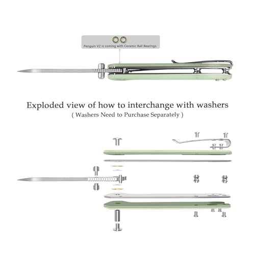 Penguin V2 Folding Pocket Knife (Jade)
