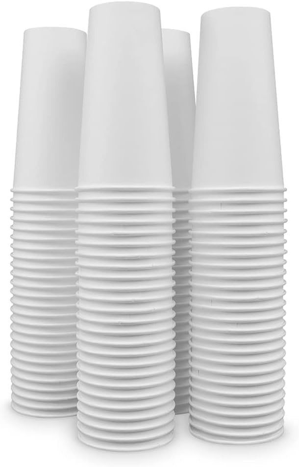 Paper Cups 20 oz 500 Pack for Coffee & Tea 20 oz Made in USA (20oz - 500 Count)
