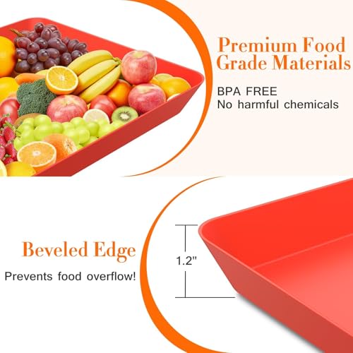4 pcs Serving Tray for Entertaining (4 Count)