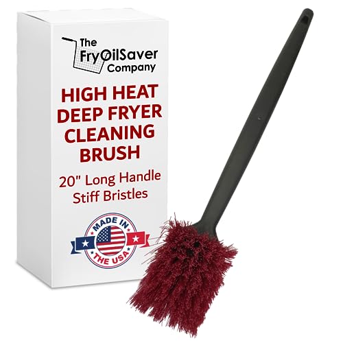 20" Deep Fryer Cleaning Brush by FryOilSaver Co (20 Inches)