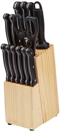 14 Piece High Carbon Stainless Steel Kitchen Knife Set with Full Tang Construction
