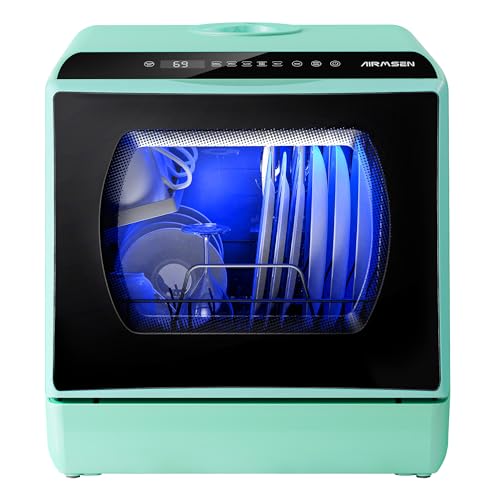 Portable Countertop Dishwasher (Green)