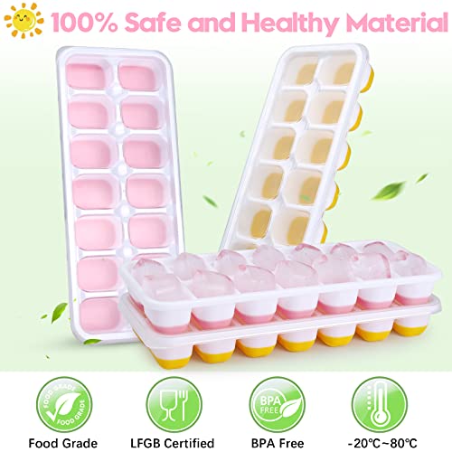 Silicone Ice Cube Tray (Pink)
