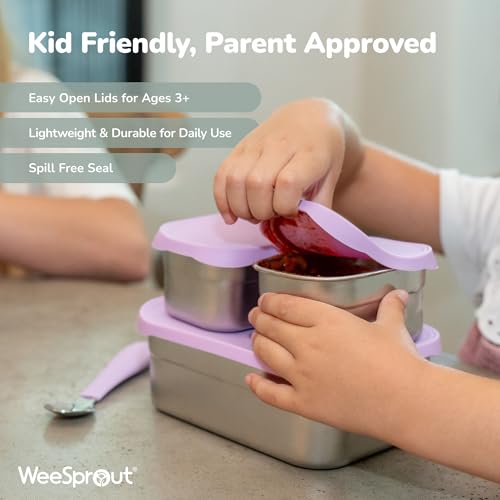 Stainless Steel Lunch Box Set (Matte Blue)