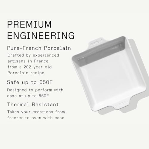 Cookware Square Baking Dish (Porcelain White)