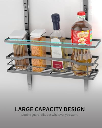 6 Tier Over The Door Pantry Organizer (6-Tier Standard / Black)
