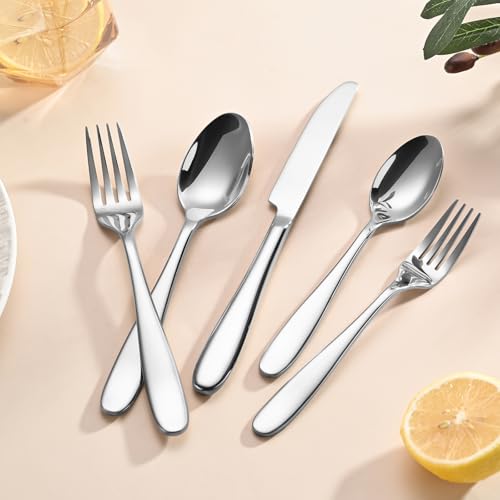 20 Piece Silverware Set (Silver / 20 Piece)