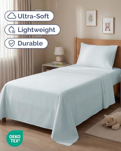 Twin Size 3 Piece Sheet Set (23 - Ice Blue / Twin)