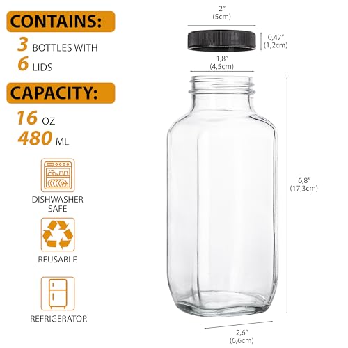 Juice Bottles with Lids
