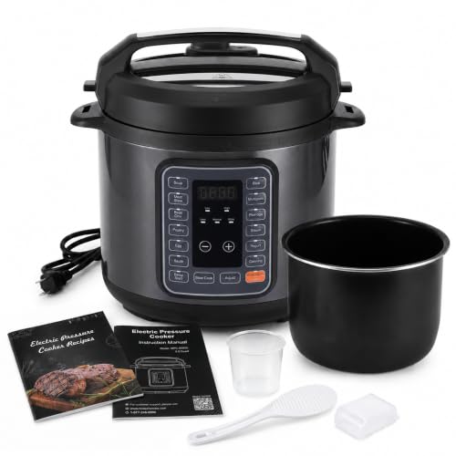 Electric Pressure Cooker 6Qt (Black / 6 Quarts)