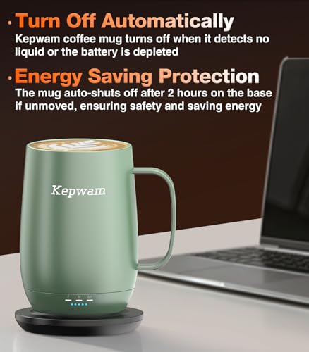 Heated Coffee Mug T2 (Sage Green)
