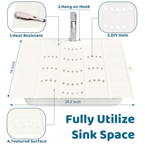 Foldable Silicone Bathroom Sink Cover & Makeup Mat