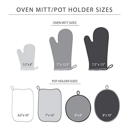 Asteroid Oven Mitt Set (7"x12.5" / Aqua Sky)