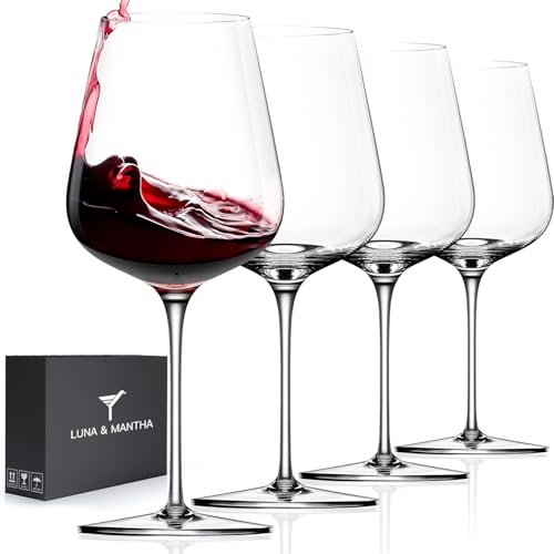 Red Wine Glasses Set of 4 (Set of 4-17oz)
